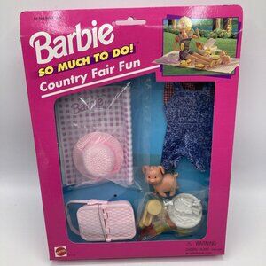 Mattel Barbie So Much to Do Country Fair Fun Outfit Accessories 1995